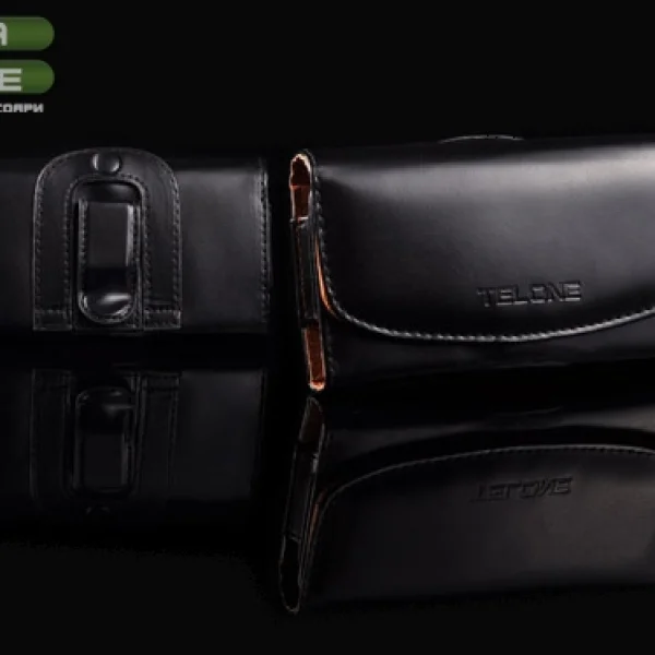 LEATHER BELT CASE - Size 10 - Black 4