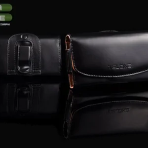 LEATHER BELT CASE - Size 10 - Black 4