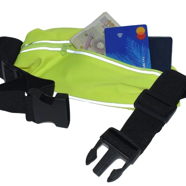 Sports waist pouch with window  6.2 inches, Yellow 5