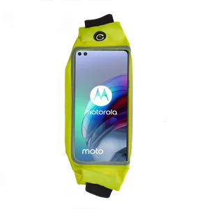 Sports waist pouch with window  6.2 inches, Yellow