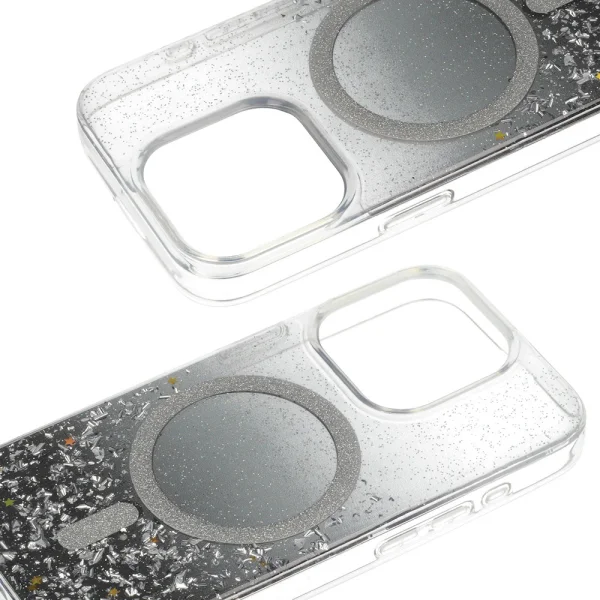 Shockproof case Moonlite MagSF for iPhone 15 Pro Max, Black - transparent 4
