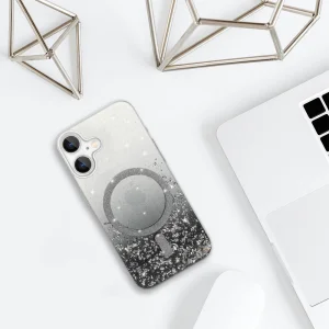 Shockproof case Moonlite MagSF for iPhone 16 Plus, Black - transparent 4
