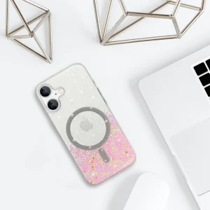 Shockproof case Moonlite MagSF for iPhone 16 Plus, Pink - transparent 4