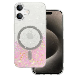 Shockproof case Moonlite MagSF for iPhone 16, Pink - transparent 3