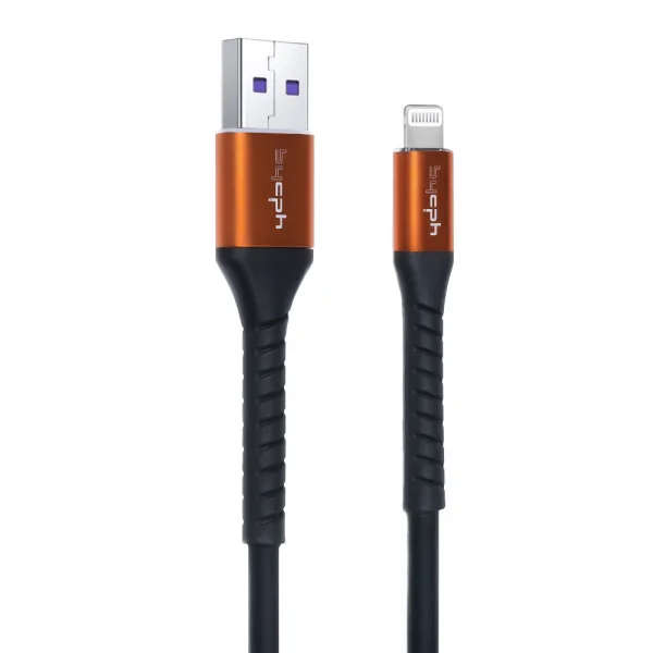 Cable Leki bycph Pro from USB to Lightning, 2m, Black 1