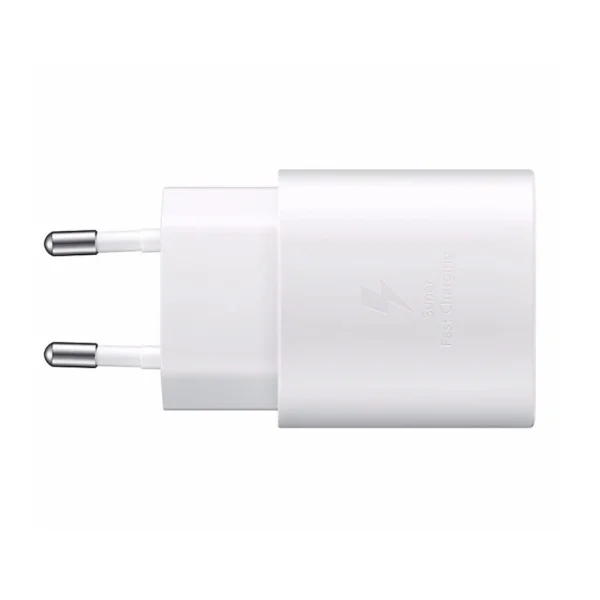 Зарядно SAMSUNG EP-TA800EWE 25W, с кабел EP-DA905BWE USB-C към USB-C, Бял, bulk 4