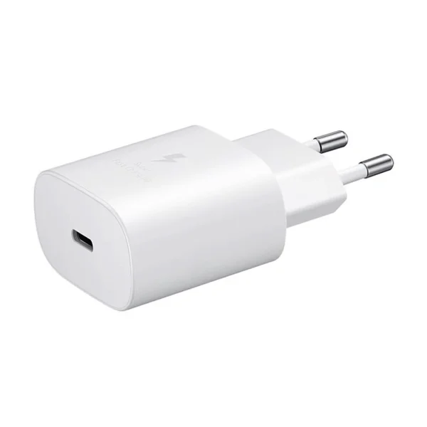 Зарядно SAMSUNG EP-TA800EWE 25W, с кабел EP-DA905BWE USB-C към USB-C, Бял, bulk 2