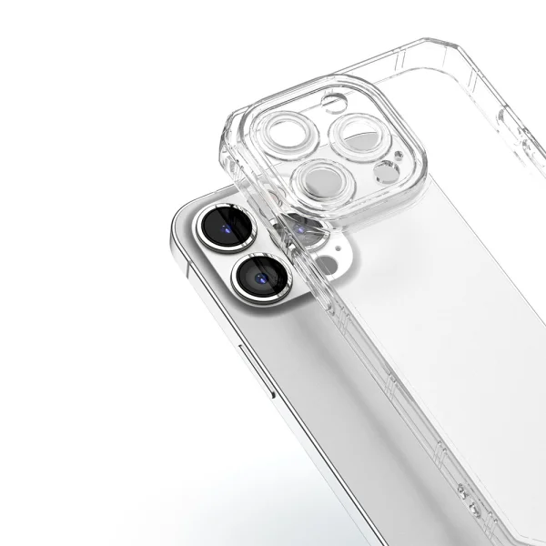 Силиконов калъф Armor Antishock за iPhone 15 Pro, Прозрачен 4