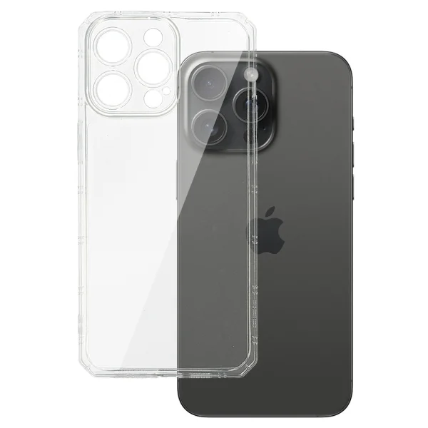 Силиконов калъф Armor Antishock за iPhone 15 Pro, Прозрачен 1