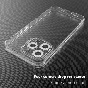 Силиконов калъф Armor Antishock за iPhone 15 Pro, Прозрачен 5