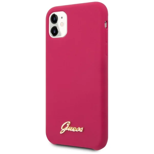 Гръб Guess Vintage Cover за iPhone 11, Бургунди 2