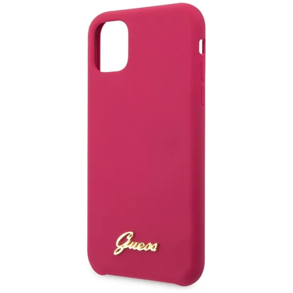 Гръб Guess Vintage Cover за iPhone 11, Бургунди 4