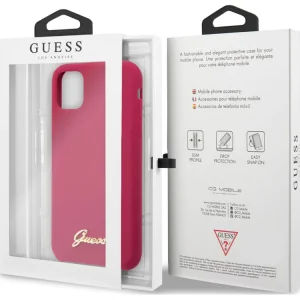 Гръб Guess Vintage Cover за iPhone 11, Бургунди 5