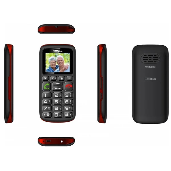 Mobile Phone MAXCOM MM428 Light DS, Black - Red 3