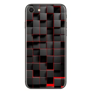 Фолио Протектор за гърба за Iphone 8, Squre Pattern 3D