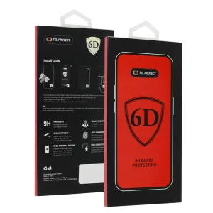 Glass Protector 6D Pro Full Glue for iPhone 16 Pro Max, Black 4