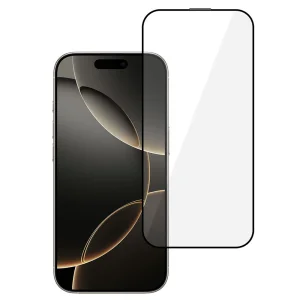 Стъклен протектор 6D Pro Full Glue за iPhone 16 Pro Max, Черен