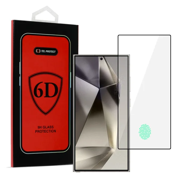 Стъклен протектор 6D Pro Full Glue за Samsung Galaxy S24 Ultra, Черен 5