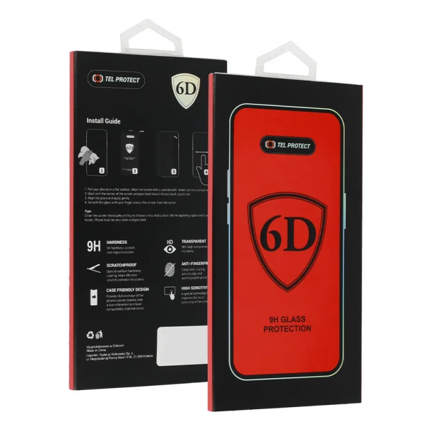 Стъклен протектор 6D Pro Full Glue за Samsung Galaxy S24 Ultra, Черен 4