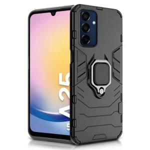 Удароустойчив Калъф Kickstand Ring за Samsung Galaxy A25 5G, Черен