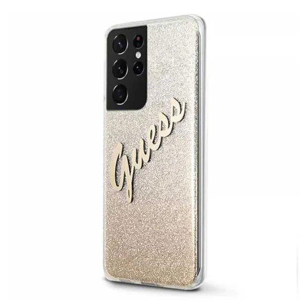 Guess Case for Samsung Galaxy S21 Ultra, Gold 3