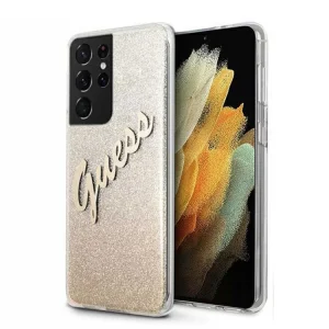 Калъф Guess за Samsung Galaxy S21 Ultra, Златист