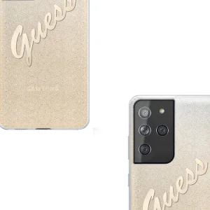 Guess Case for Samsung Galaxy S21 Ultra, Gold 4