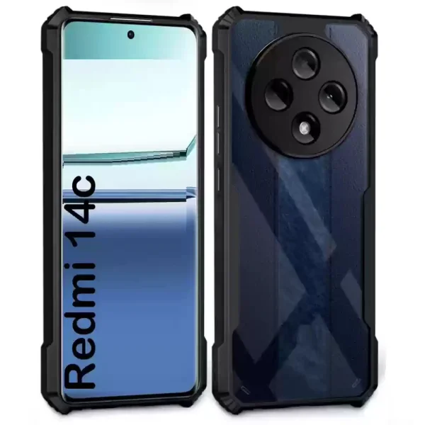 Shockproof case Anti-Drop for Xiaomi Redmi 14C, Black 4