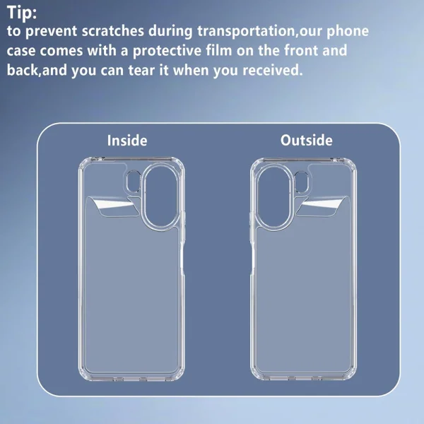 Shockproof case Super Hybrid for Xiaomi Redmi 13C, Transparent 4