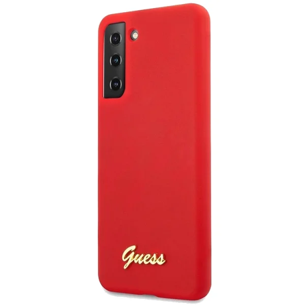 Guess Vintage Cover Case for Samsung Galaxy S21, Red 2
