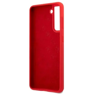 Guess Vintage Cover Case for Samsung Galaxy S21, Red 3