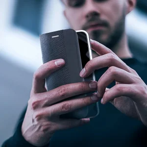 Калъф Тефтер SENSITIVE за Xiaomi Redmi 14C, Черен 3