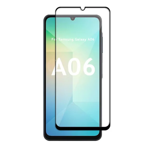 Glass Protector OG Full Glue 5D for Samsung Galaxy A06, Black 1