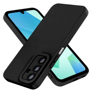 Силиконов калъф Matt Frame за Samsung Galaxy A16, Черен