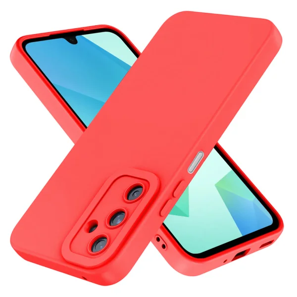Силиконов калъф Matt Frame за Samsung Galaxy A16, Червен 1