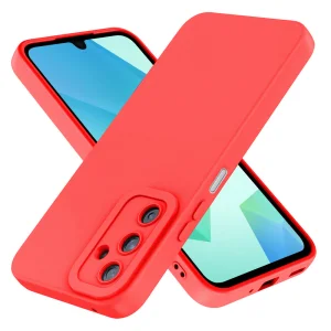 Силиконов калъф Matt Frame за Samsung Galaxy A16, Червен