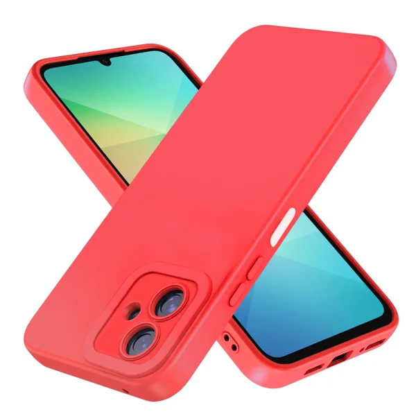 Силиконов калъф Matt Frame за Samsung Galaxy A06, Червен 1