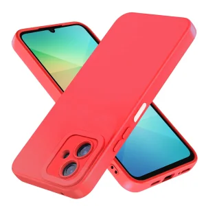 Силиконов калъф Matt Frame за Samsung Galaxy A06, Червен
