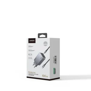 UGREEN X757 Nexode Pro Charger, 220V, 2xUSB-C,1xUSB A, GaN, 100W, with USB-C Cable 5
