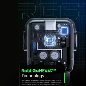 Зарядно устройство UGREEN CD361 Robot, 2xUSB-C,1xUSB A, 65W, Сив 4