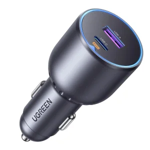 Зарядно за кола UGREEN EC701, 12V-24V, USB-C, USB-A, 63W