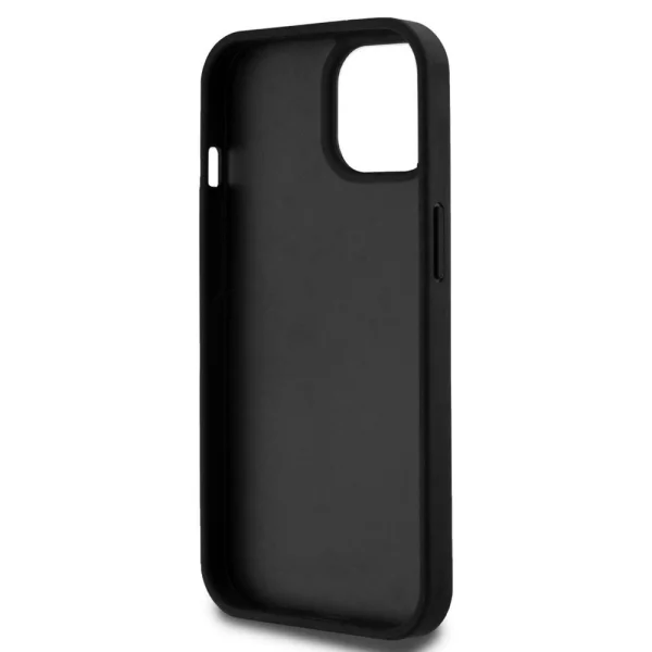 DKNY Case for iPhone 15, PU Leather Checkered Pattern and Stripe Case, DKHCP15SPCPTSSK 4