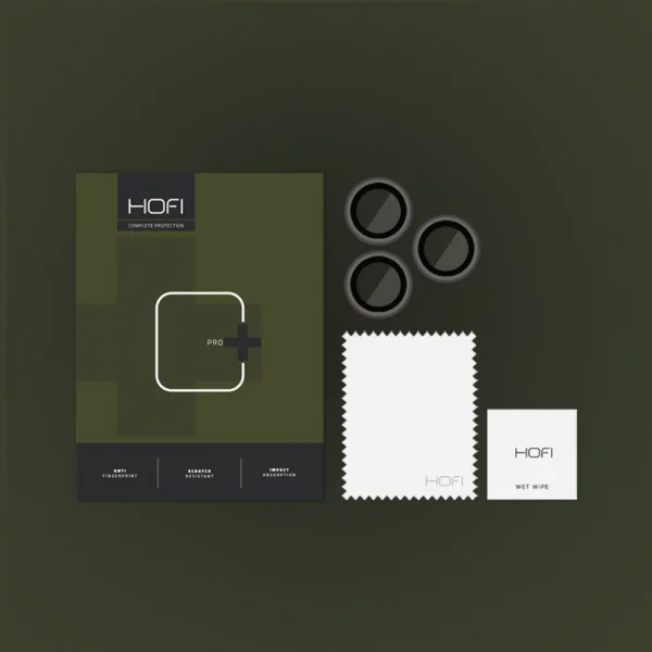 HOFI Camring Pro Plus Glass Camera Protector for iPhone 15 Pro / 15 Pro Max, Black 2