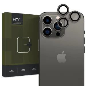Стъклен Протектор HOFI Camring Pro Plus за камерата на iPhone 15 Pro / 15 Pro Max, Черен