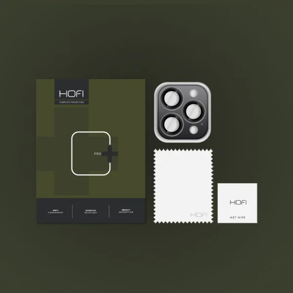 HOFI Camring Pro Plus Glass Camera Protector for iPhone 16 Pro / 16 Pro Max, Black 2