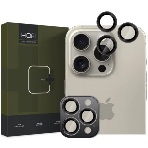 Стъклен Протектор HOFI Camring Pro Plus за камерата на iPhone 16 Pro / 16 Pro Max, Черен