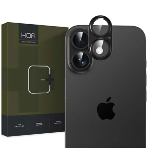 Стъклен Протектор HOFI за камерата на iPhone 16 / 16 Plus, Черен