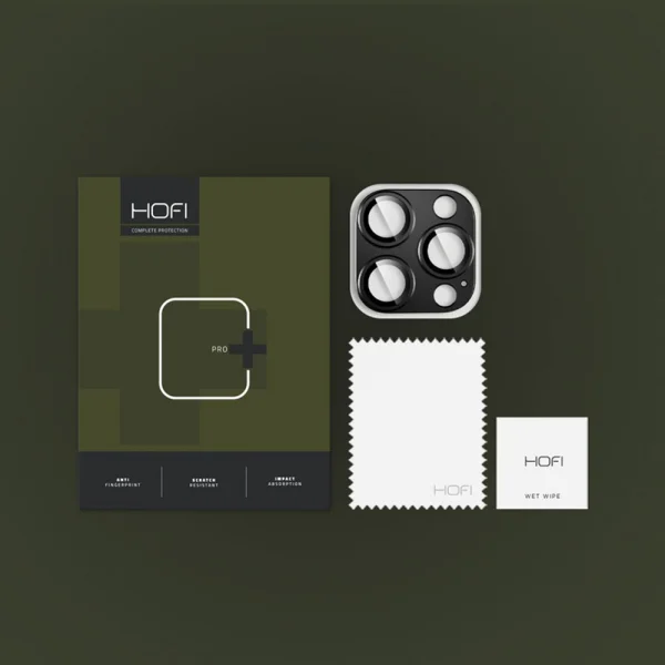 HOFI Glass Camera Protector for iPhone 16 Pro / 16 Pro Max, Black 2