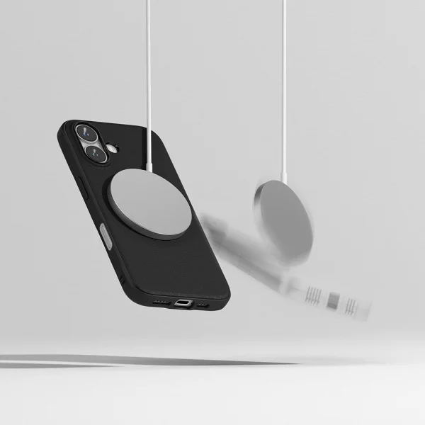 Силиконов калъф Ringke Onyx Magnetic MagSF за iPhone 16, Черен 2