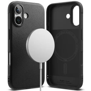 Силиконов калъф Ringke Onyx Magnetic MagSF за iPhone 16, Черен 4